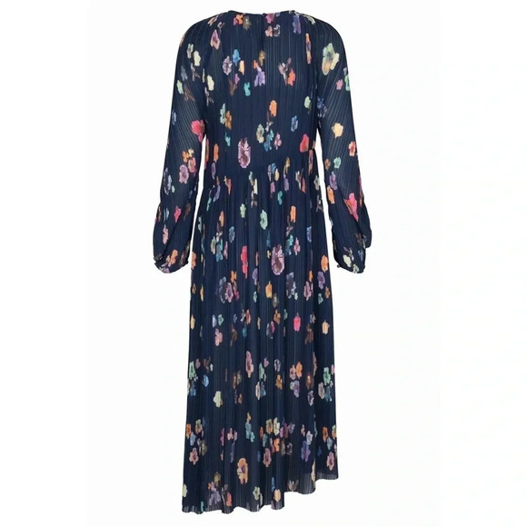 NWT STINE GOYA Luella Dress Flower Live at Night Size Small Color Blue - Picture 4 of 9